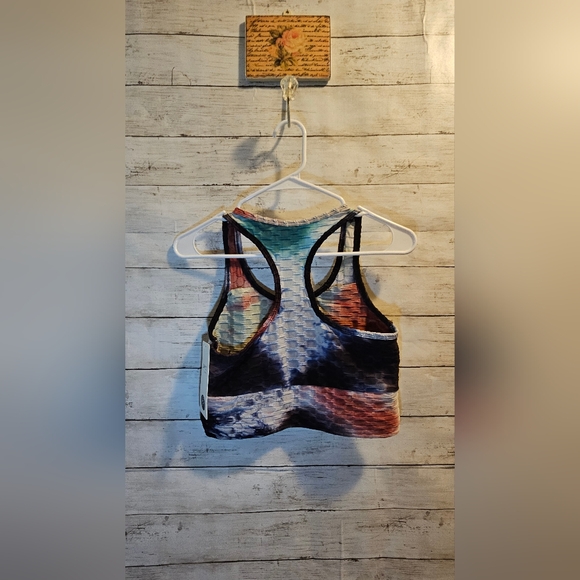 NWT OTOS 2 piece Active Workout set Multicolor Runs Very Small Fits like a Med. - Picture 2 of 4